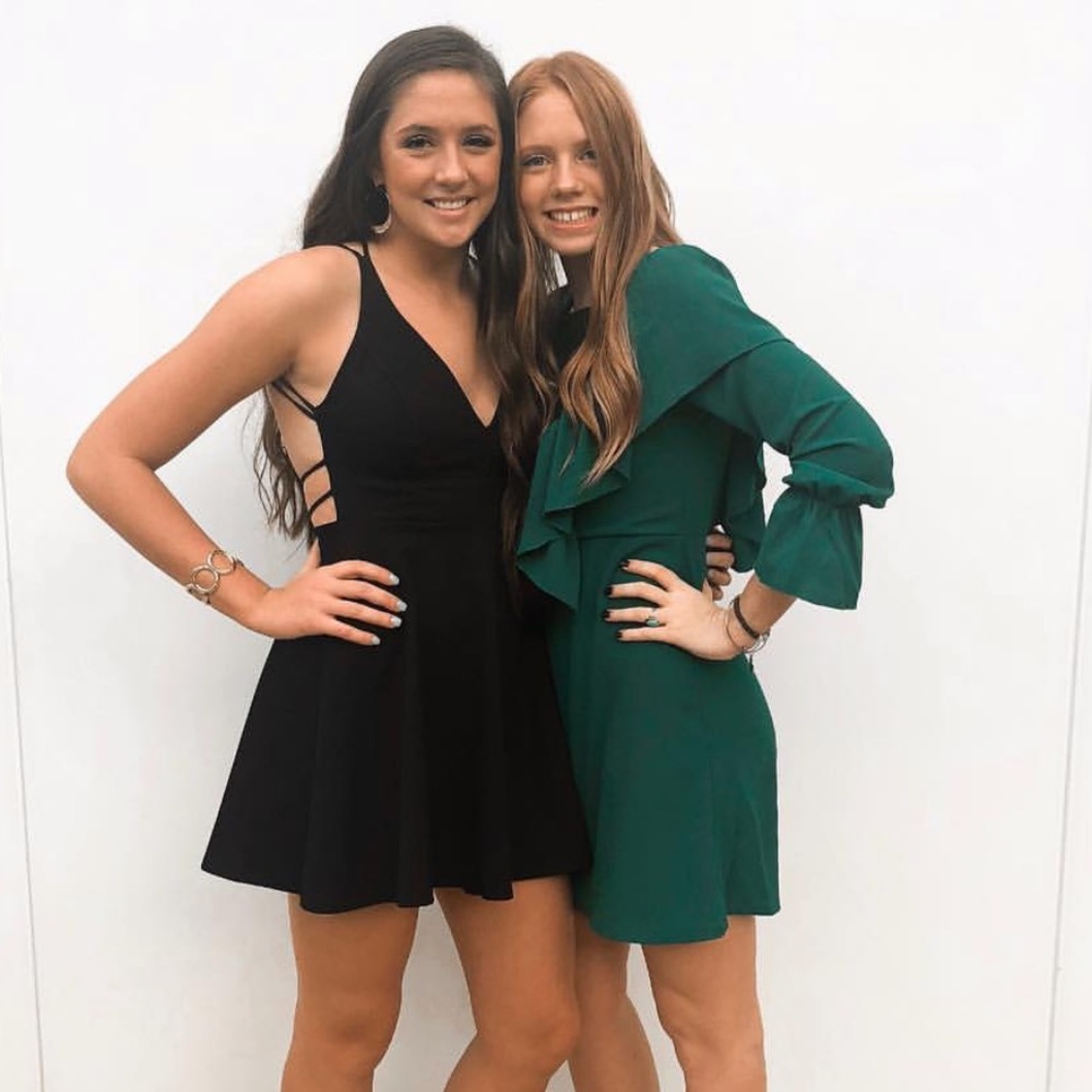 Green ASOS dress